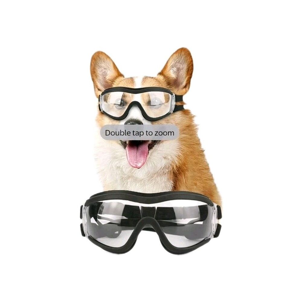 PETLESO Dog Goggles Sunglasses Waterproof with Adjustable Strap  Med/LG W/ Case